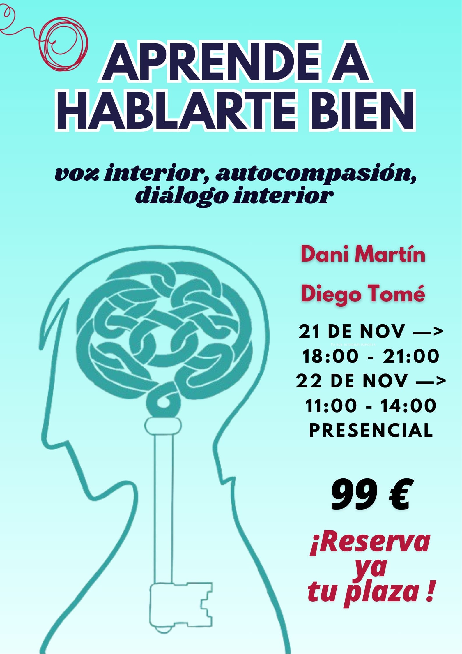 Aprende a hablarte bien: voz interior, autocompasión y diálogo interno